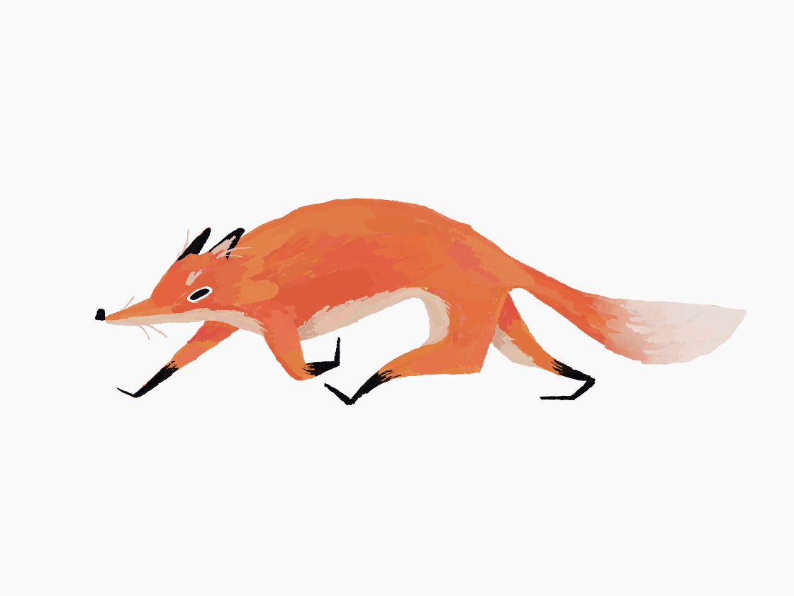 digital fox illustration